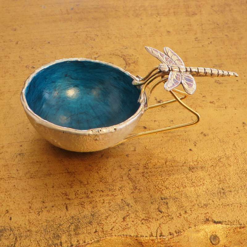 Turquoise Dragonfly Trinket Dish